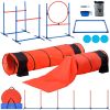 VEVOR Dog Agility Training Equipment 7 PCS Set Upgrade w/ Hurdles 2 Tunnels Ring