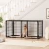 Dog Crate 63" Dog Kennel for Small Medium Dogs, Puppy Dog Playpen with Top, Pet Cage, Indoor, Black.63"L x 29.9"W x 31.9"H.