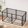 Dog Crate 63" Dog Kennel for Small Medium Dogs, Puppy Dog Playpen with Top, Pet Cage, Indoor, Black.63"L x 29.9"W x 31.9"H.