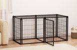 Dog Crate 63" Dog Kennel for Small Medium Dogs, Puppy Dog Playpen with Top, Pet Cage, Indoor, Black.63"L x 29.9"W x 31.9"H.