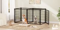 Dog Crate 63" Dog Kennel for Small Medium Dogs, Puppy Dog Playpen with Top, Pet Cage, Indoor, Black.63"L x 29.9"W x 31.9"H.