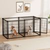 Dog Crate 63" Dog Kennel for Small Medium Dogs, Puppy Dog Playpen with Top, Pet Cage, Indoor, Black.63"L x 29.9"W x 31.9"H.