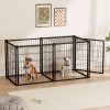 Dog Crate 63" Dog Kennel for Small Medium Dogs, Puppy Dog Playpen with Top, Pet Cage, Indoor, Black.63"L x 29.9"W x 31.9"H.