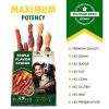 Triple Flavor Dog Rawhide Treats Duck Chicken Human Grade Meat Natural Organic Pet Dried Snacks Grain Free Long Lasting Chews for Large Small Dogs Bes