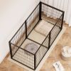 Dog Crate 63" Dog Kennel for Small Medium Dogs, Puppy Dog Playpen with Top, Pet Cage, Indoor, Black.63"L x 29.9"W x 31.9"H.