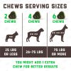 Green Lawn Chews for Dogs Cranberry ACV Digestive Enzymes Natural Dog Urine Neutralizer for Lawn Supports Healthy Bladder Urinary Tract 180 Tasty Dog