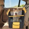 Dog Car Seat Cover for Small and Medium Dogs with Mesh Window