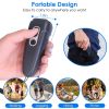 Ultrasonic Anti Barking Device Rechargeable Handheld Dog Barking Deterrent with 4 Modes LED Flashlight Dog Repeller