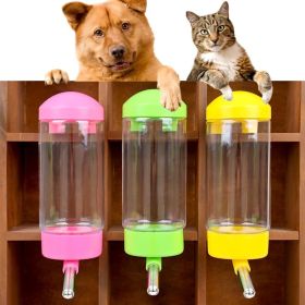 Convenient Leak-proof Dog Water Bottle Hanging Dispenser Feeder Pet Guinea Pig Squirrel Rabbit Drinking Bowl Automatic (Color: Green)