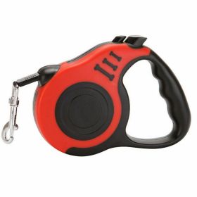 Automatic Retractable Dog Leash Pet Collar Automatic Walking Lead FreeLeash (Color: Red, Length: 3m)