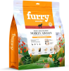 FURRY WONDER Freeze Dried Dog Food, Turkey & Chicken, 16 oz, Grain-Free, High Protein, Complete Meal or Topper, Immune Boost, USA Made