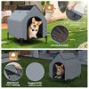 Pet House with Ventilated Windows for Indoor & Outdoor