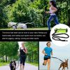 Newest Reflective Pet Leash Elastic Hand Free Jogging Dog Traction Rope Running Waist Pack Leashes Loop Retractable D-Ring Leash