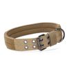 Super strong large dog collar with D-Ring & Buckle Collars Medium sized dog Golden haired horse dog Fierce dog collar