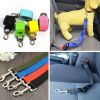 Pet Dog Cat Car Seat Belt For Accessories Goods Animals Adjustable Harness Lead Leash Small Medium Travel Clip French Bulldog