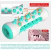 Dog Squeaky Toys for Aggressive Chewers, Tough Toothbrush Dog Chew Toy, Nearly Indestructible Rubber Toys for Pet Training, Teeth Cleaning