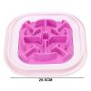 ABS Creative Dog Cat Feeders Anti Choke Food Separate Bowl Non-toxic Pet Plate Kitten Puppy Slow Eating Accessories